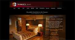 Desktop Screenshot of hotel-elements.de